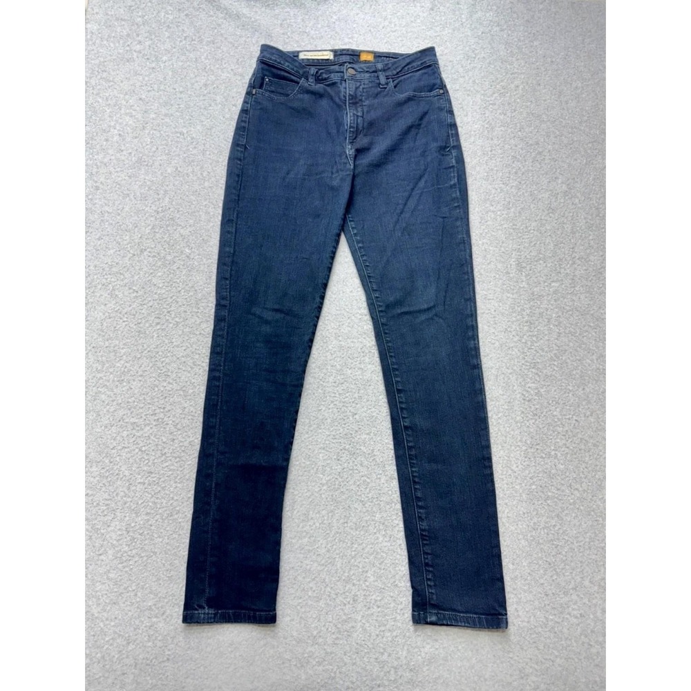 Pilcro And The Letterpress Superscript Jeans Womens 28 Blue Mid Rise Skinny
